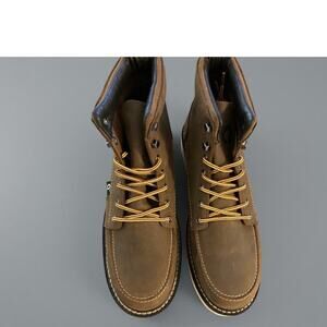 Brand New QLTY Safety Toe - Regular Toe Brown Leather Work Boot Men’s Size 12